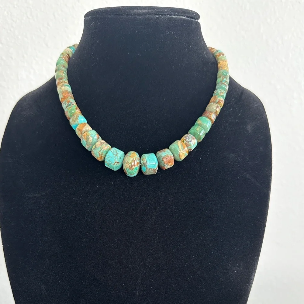 Turquoise DTR mine finds necklace by Jay King RARE Find - Picture 2 of 8